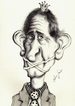 Beispiele für Karikaturen als Linol und Hlzschnitt vom Cartoonist Rainer M. Osinger.